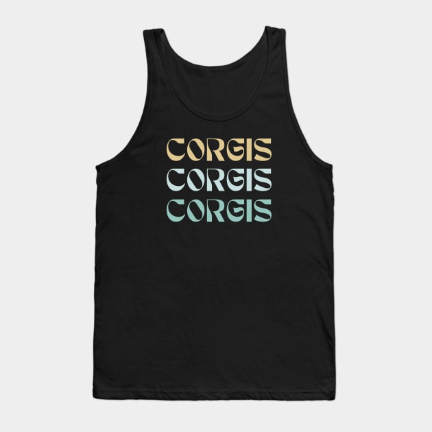 corgis corgis corgis pastel Tank Top by yourstruly